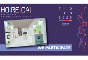 Newsha team showcasing innovative products at Horeca 2025